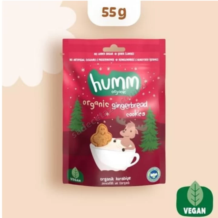 humm Organik Vegan Zencefil Ve Tarçınlı Kurabiye