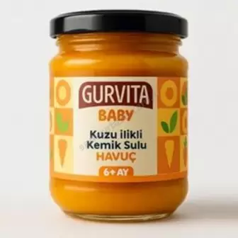 Gurvita Baby Kuzu İlikli Sulu Havuç 165 Gr resim 1