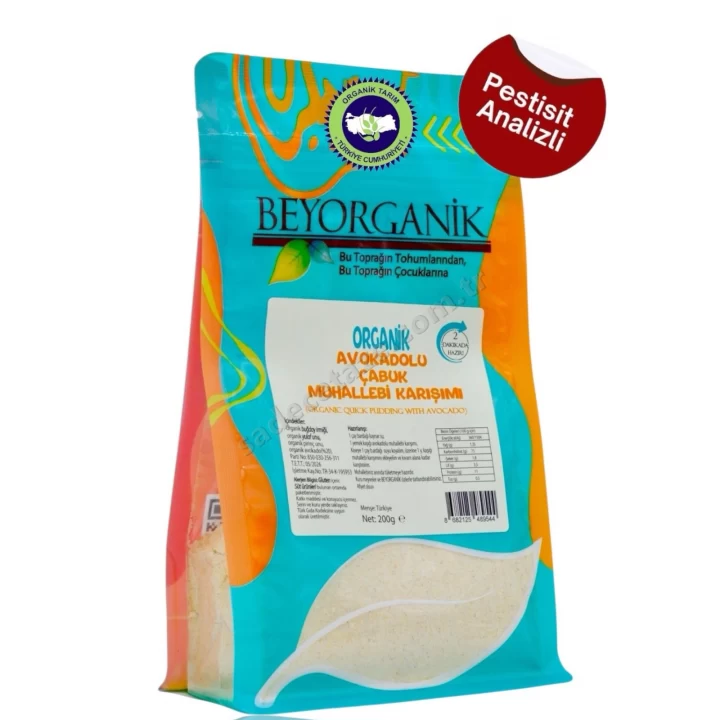 Beyorganik Avakadolu Muhallebi Karışımı 200 Gr