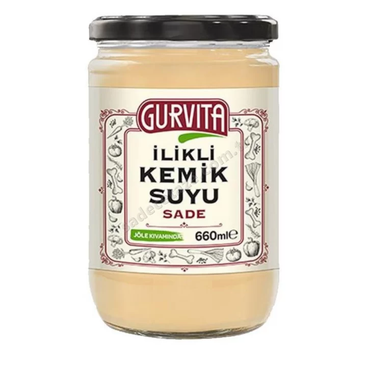 Gurvita İlikli Kemik Suyu Sade 660 Ml