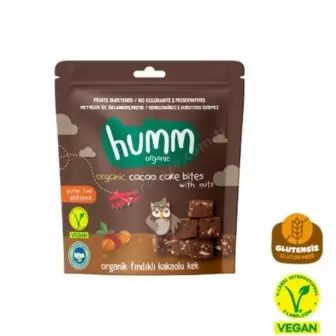 humm Organik Glutensiz Vegan Kakaolu Fındıklı Kek resim 1