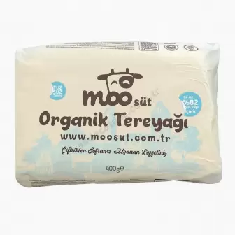 Moo Organik İnek Tereyağ 500Gr resim 1