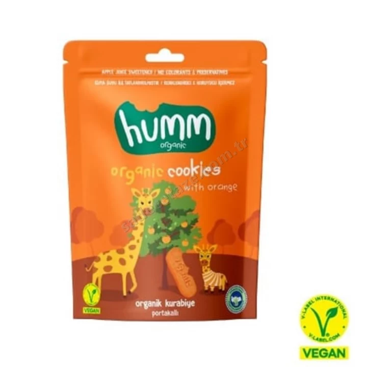 humm Organik Vegan Portakallı Kurabiye