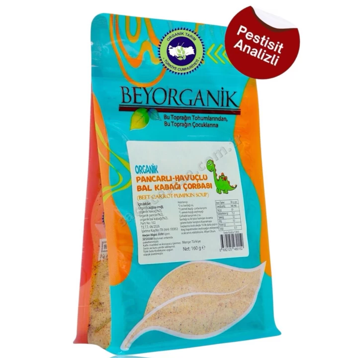 Beyorganik Pancarlı Havuçlu Kabak Çorbası