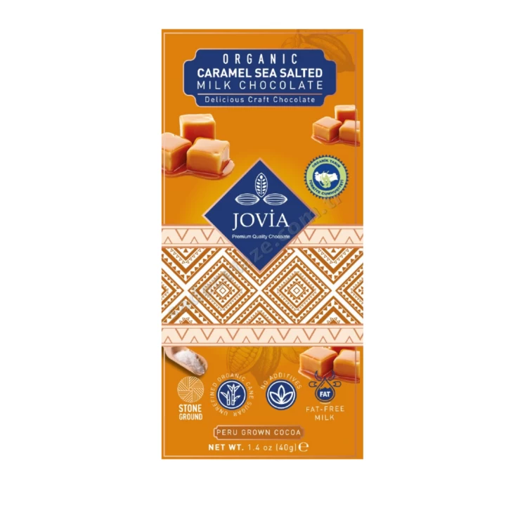 Jovia Organik Sütlü Çikolatalı-Karamel-Deniz Tuzlu