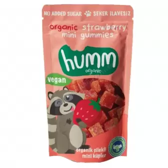 humm Organik Glutensiz Vegan Çilekli 12Li Küpler resim 1