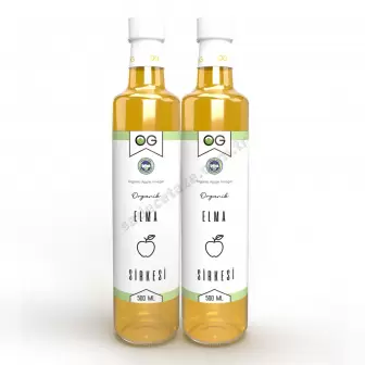 Og Naturel 2 Adet Organik Elma Sirkesi 500 Ml resim 1