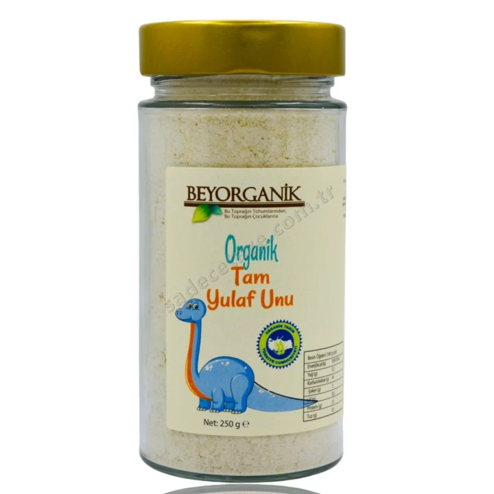 Beyorganik Tam-Yulaf Unu-Cam Kavanoz 250 Gr