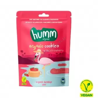 humm Organik Vegan Çilekli Kurabiye resim 1