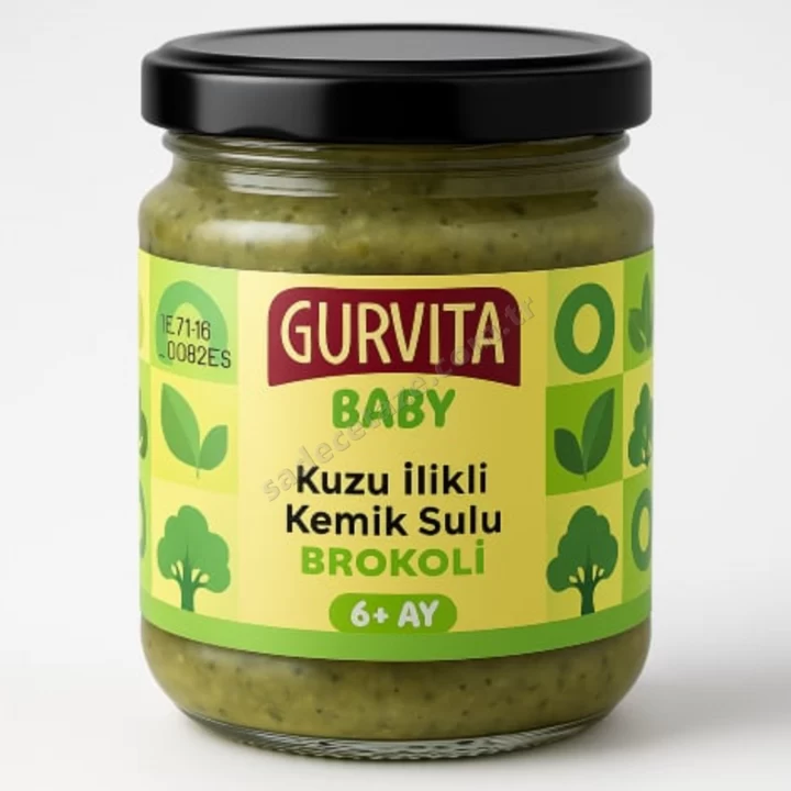 Gurvita Baby Kuzu İlikli Kemik Sulu Brokoli 165 Gr