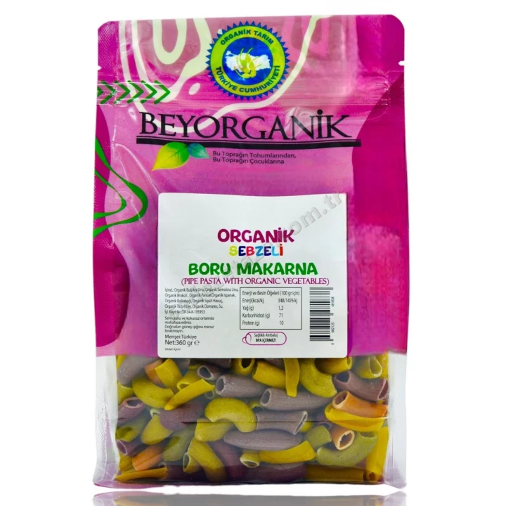 Beyorganik Organik Sebzeli Boru Makarna