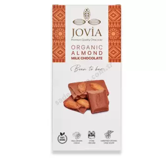 Jovia Organik Sütlü Çikolata-Bademli resim 1