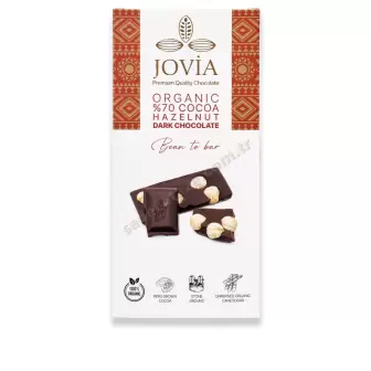 Jovia Organik Bitter Çikolata- Fındıklı resim 1