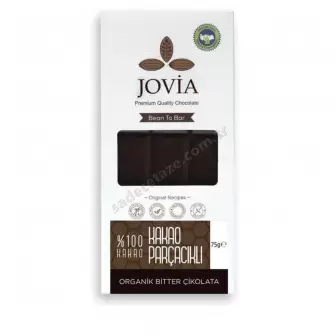 Jovia Organik Bitter Çikolata-Kakao Parçacıklı resim 1