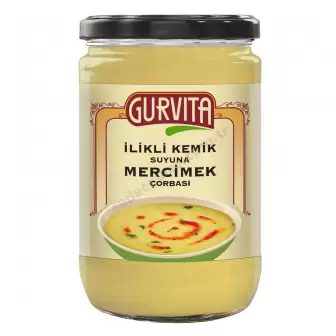 Gurvita İlikli Kemik Suyuna Mercimek Çorbası 660Ml resim 1