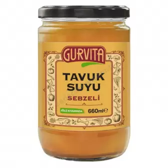 Gurvita Tavuk Suyu Sebzeli 660 Ml resim 1