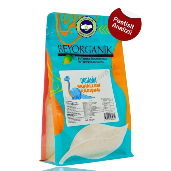 Beyorganik Çilekli Muhallebi Karışımı 200 Gr