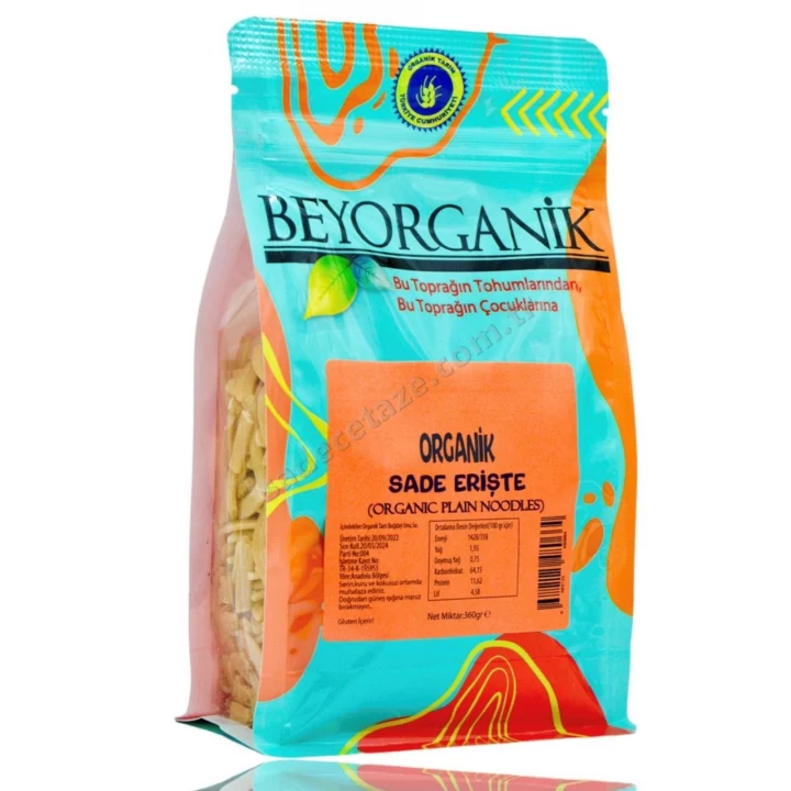 Beyorganik Organik Erişte Sade Jelatin