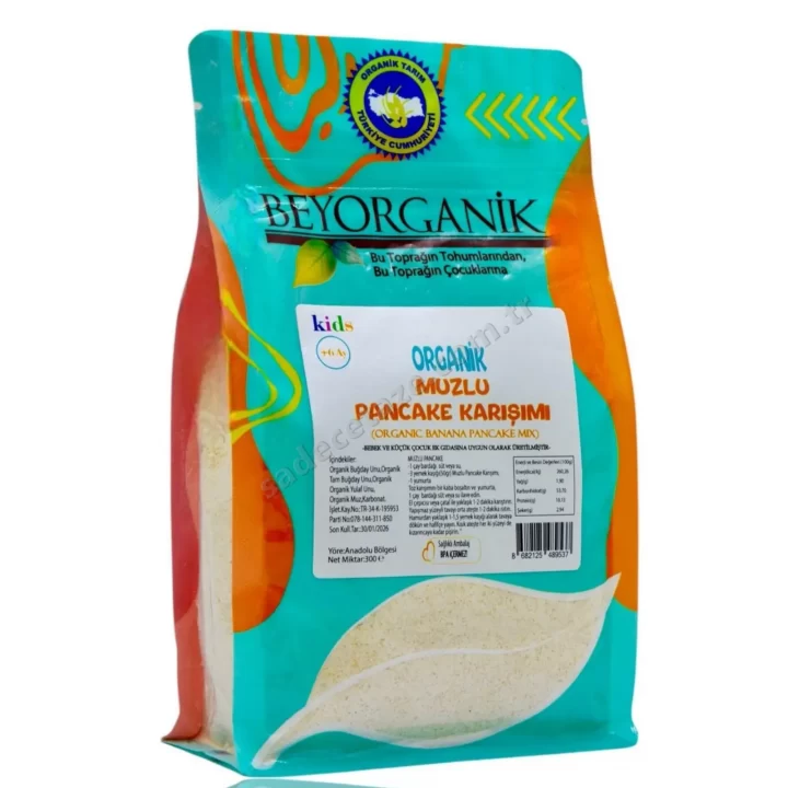 Beyorganik Muzlu Pankek Karışımı 300 Gr