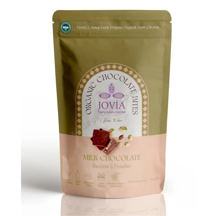 Jovia Sütlü Çikolata Bites Fındık-Antep Dolgulu