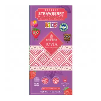 Jovia Organik Sütlü Çikolata-Çilekli Kids resim 1