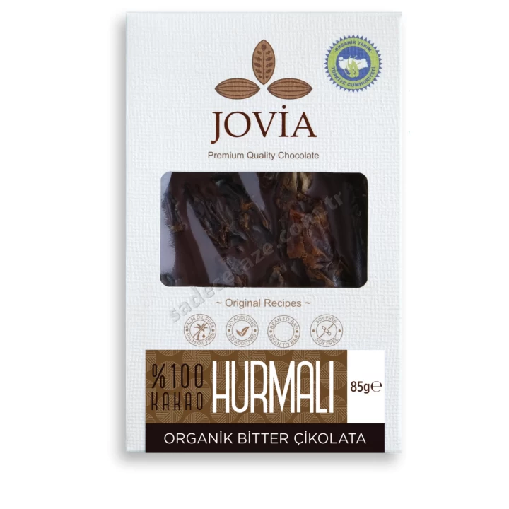 Jovia Organik Bitter Hurmalı Çikolata