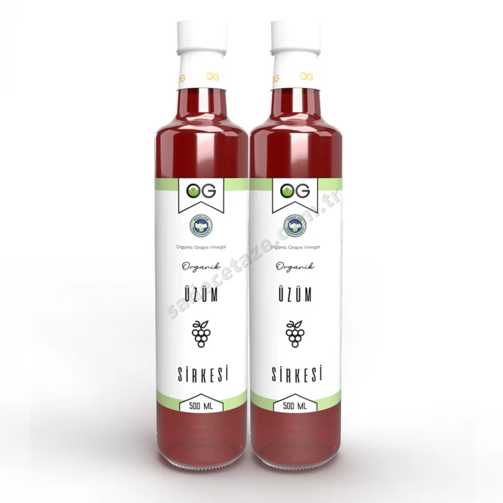 Og Naturel 2 Adet Organik Üzüm Sirkesi 500 Ml
