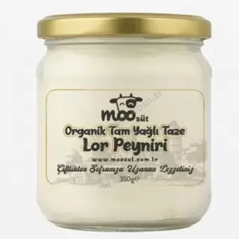 Moo Organik Lor İnek Peyniri 350Gr resim 1