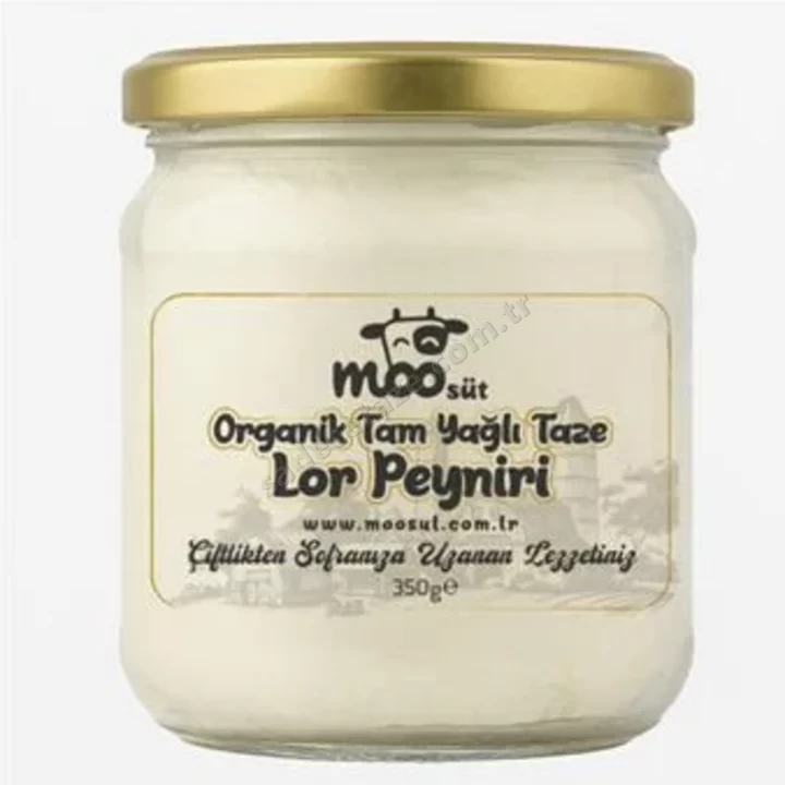 Moo Organik Lor İnek Peyniri 350Gr