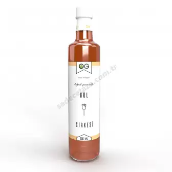 Og Naturel Gül Sirkesi 500Ml resim 1