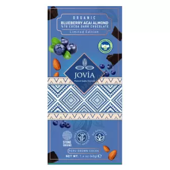 Jovia Bitter Çikolata-Yaban Mersini-Açai-Badem resim 1