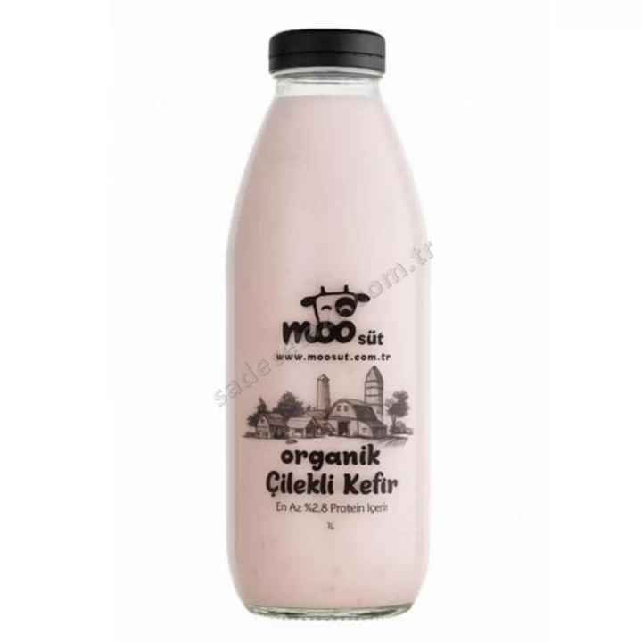 Moo Organik Çilekli Kefir 1000Gr