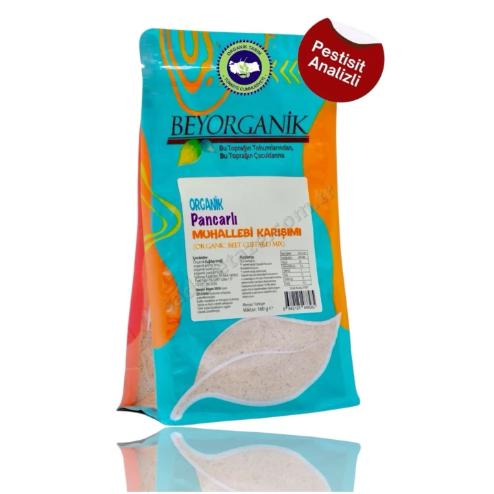 Beyorganik Pancarlı Muhallebi Karışımı 160 Gr