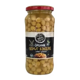 Edos Organik Haşlanmış Nohut Konserve 580 Cc resim 1