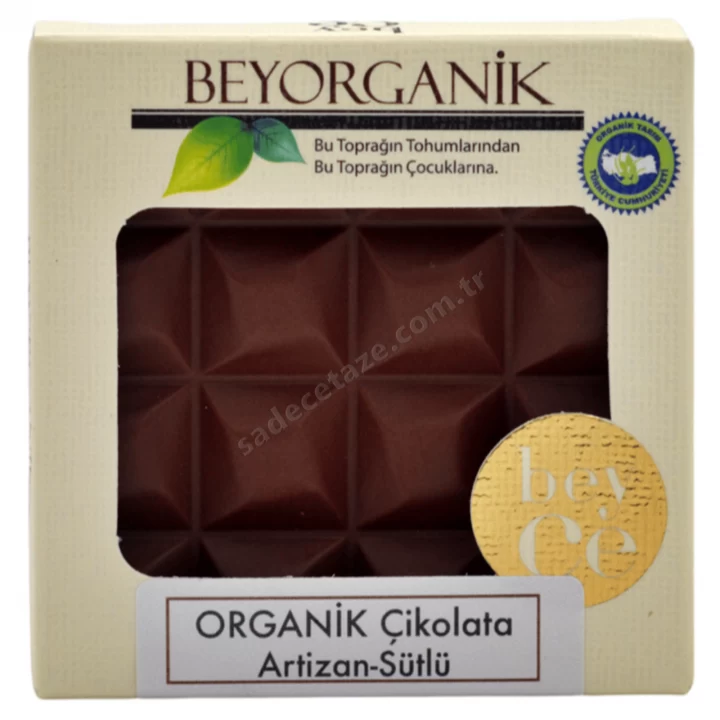 Beyorganik Çikolata Artizan Sütlü 40 Gr