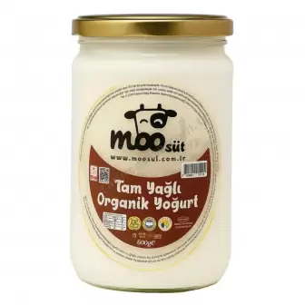 Moo Organik İnek Yoğurt 600Gr resim 1