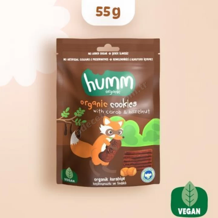 humm Organik Vegan Keçiboynuzlu Fındıklı Kurabiye