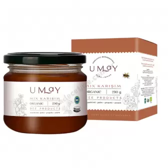 Umay Organik Mix Bal-Polen-Arısütü-Propolis 230 Gr resim 1