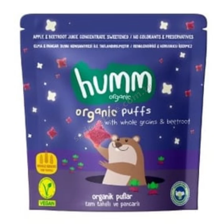 humm Organik Vegan Tam Tahıllı Ve Pancarlı Puflar