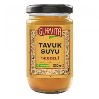 Gurvita Tavuk Suyu Sebzeli 320 Ml resim 1