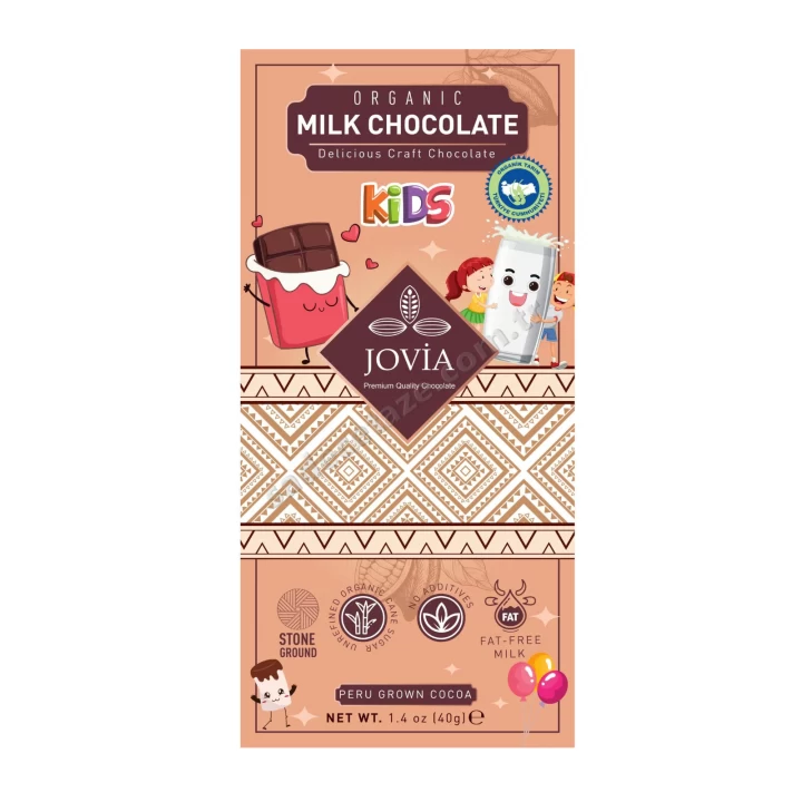 Jovia Organik Sütlü Çikolata-Kids