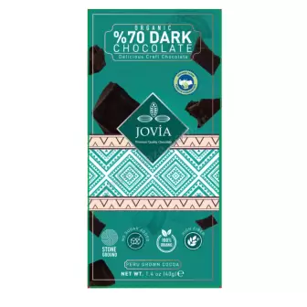 Jovia Organik Bitter Çikolata Şekersiz resim 1