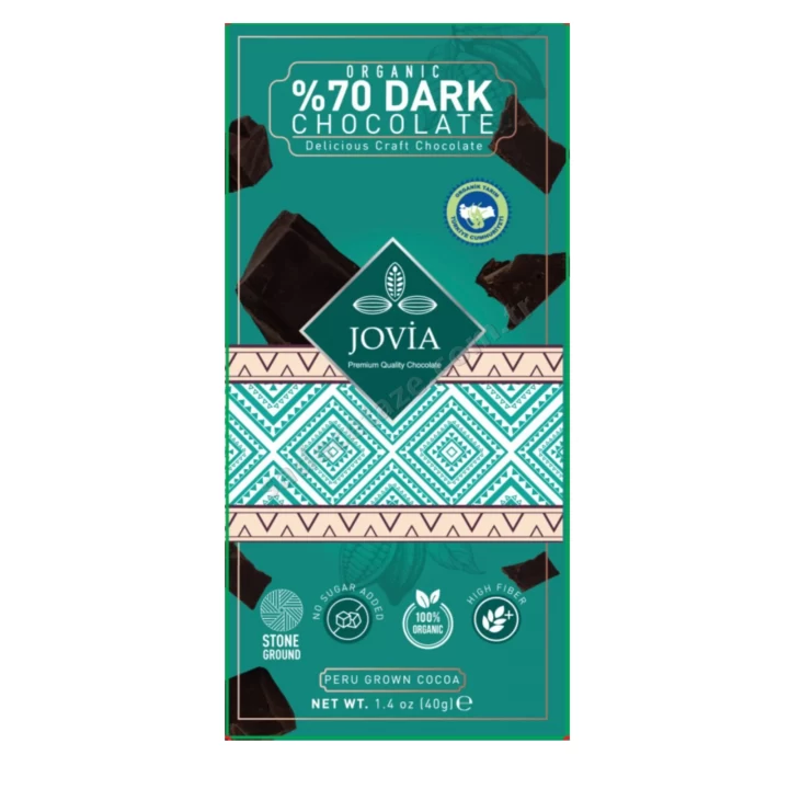 Jovia Organik Bitter Çikolata Şekersiz