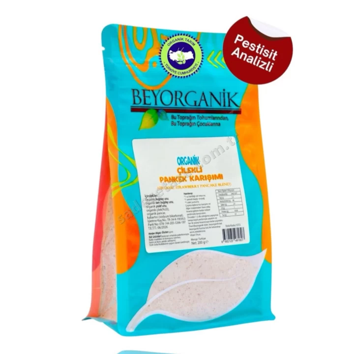 Beyorganik Çilekli Pankek Karışımı 200 Gr
