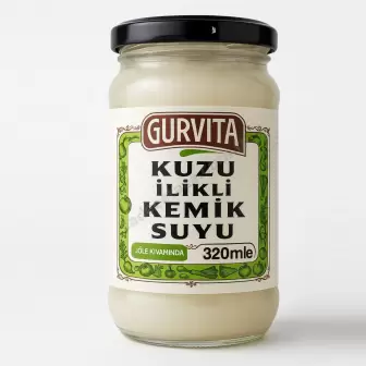 Gurvita Jöle Kıvam Kuzu İlikli Kemik Suyu 320Ml resim 1