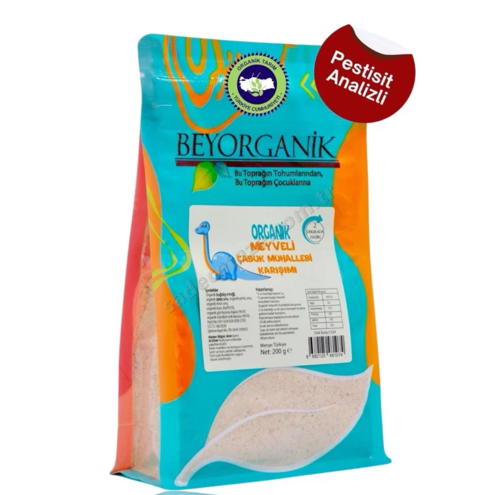 Beyorganik Meyveli Muhallebi Karışımı 200 Gr
