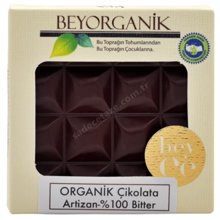 Beyorganik Organik Çikolata Artizan-100 Bitter