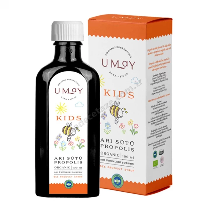 Umay Organik Kids Şurup Bal Arısütü Propolis 100Ml