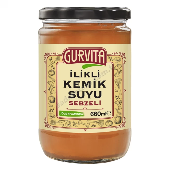 Gurvita İlikli Kemik Suyu Sebzeli 660 Ml