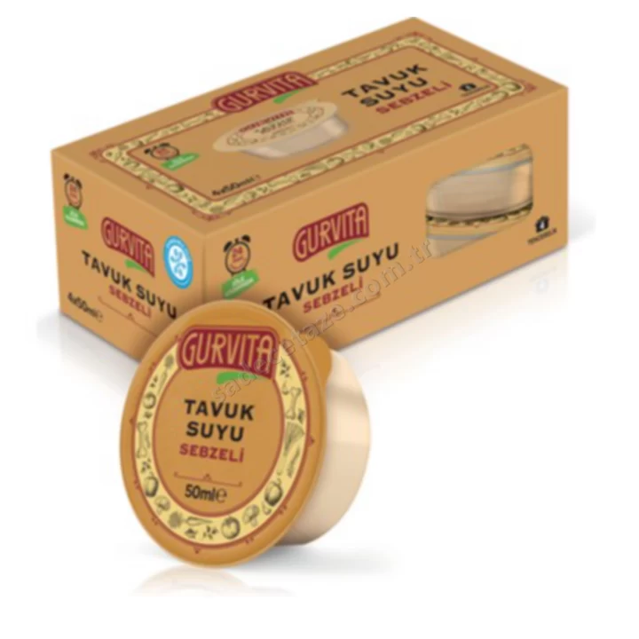 Gurvita Tavuk Suyu Sebzeli 50 Ml 4Lü Paket